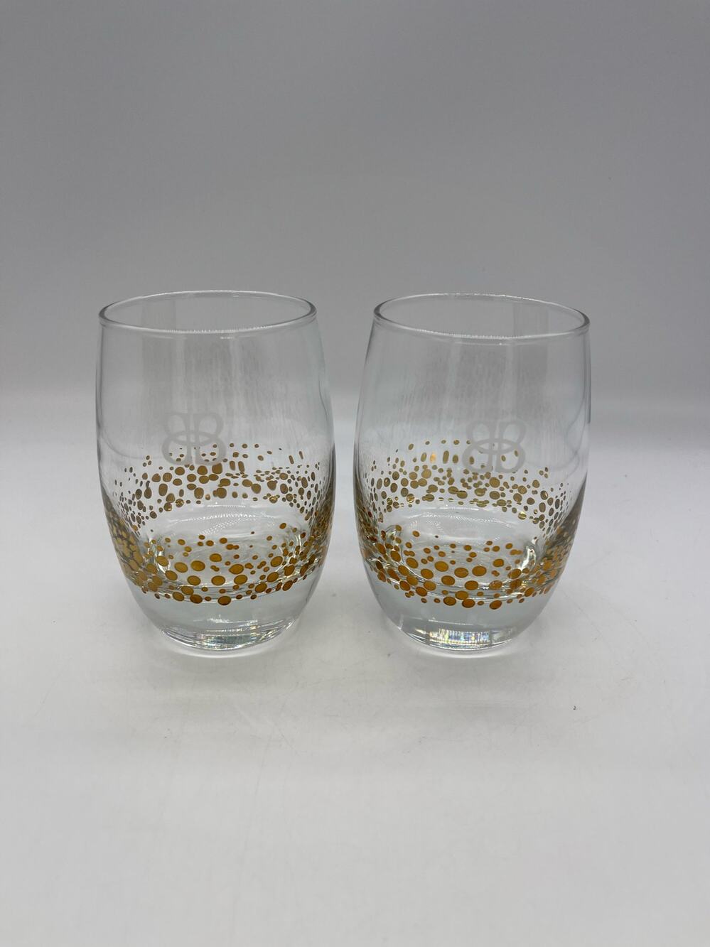 Baileys Gold Dots Drinking Glasses Set of 2